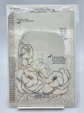 LPD Just Be Gold Foil Pencil Board A5 Rings, Brand New